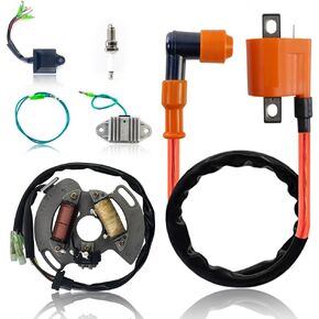 Ignition Coil Spark Plug CDI Box Voltage Regulator Rectifier Stator Kit For Yamaha Blaster 200 YFS200 1997-2001