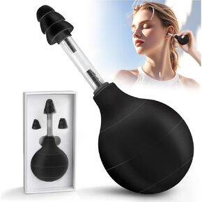Ear Pressure Tool, Ear Pressure Relief Suction Device, Migraine and Headache Relief Inner Ear Balance, Airplane Ear Pressure Relief,Reduce Pain, Stress, Tension via Inner Ear Pressure - Black