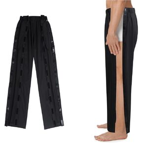 Tear Away Pants for Men Side Zipper Pants Zip Leg Sweatpants Breakaway Post Surgery Recovery Zipper Pants