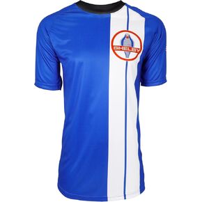Carroll Shelby® American Royal Blue Two Stripe Short Sleeve Tee T-Shirt Performance, Quick Dry, Moisture Wicking Fabric | Officially Licensed Product | XX-Large