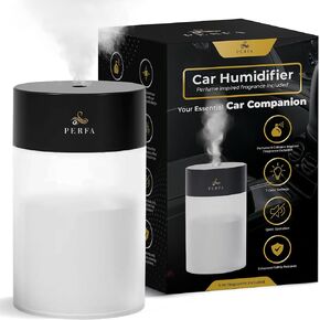 Car Humidifier | Quiet and Versatile Portable Humidifier For Bedroom with Fragrance | Humidifier for Car and Small Spaces | Oil Diffuser for Car with Odour Elimination Technology by Perfa