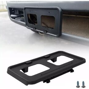 Front License Plate Frame for Ford F250 F350 F450 F550 Super Duty 2011-2016 NO Drill Front Bumper License Plate Holder Mounting Bracket Cover Replace # BC3Z-17A385-AA FO1068131