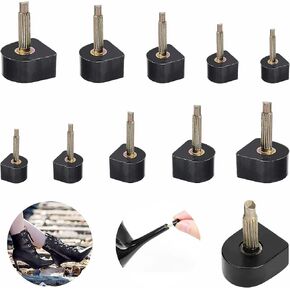 10 Pairs High Heel Tips Replacement Kit U Shaped Heel Cap Cover Shoe Replacement High Heel Caps Protectors Heels Tips Replacement Dowels for High Heel Shoes