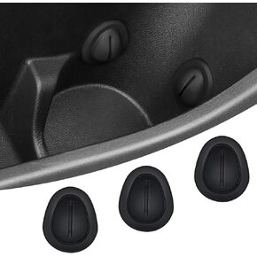 6 PCS Car Cup Position Limiter, Soft Anti-slip Silicone Design, Tool-less Installation, Universal Shockproof Portable Automotive Cup Holder Accessory for Truck SUV Car (Black)