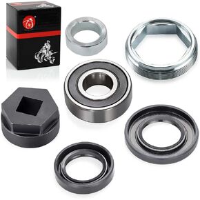 Steering Stem Bearing Seal Holder Nut & Removal Tool For YAMAHA Banshee Big Bear Bruin Grizzly Kodiak Warrior Raptor Wolverine 350 400 450 600 660 700 YFZ450 YFB250 Timberwolf 250