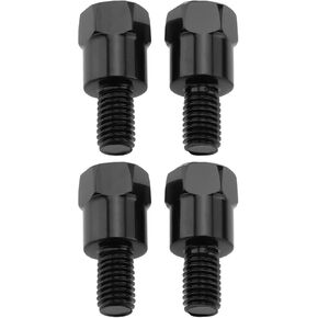 4pcs M8 32mm Motorcycle Mirror Mount Adapter RH and LH 8mm to 8mm Thread Height Adjustment Screw Handlebars Mirror Fitting Reverse Thread Bolts for Motorcycles