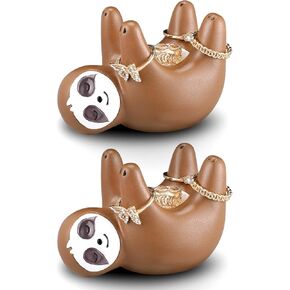 amyhill 2 جهاز كمبيوتر شخصى حامل حلقة الكسل لطيف حامل المجوهرات القرط القلائد ديكور الكسل فن الديكور الدائري وعاء الكسل حامل المجوهرات لمكتب العداد الليلي in Kuwait