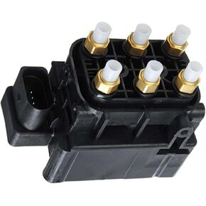 JOVANA 68087233AA Air Suspension Compressor Solenoid Valve Block Supply 95535890300 Compatible with Jeep Grand Cherokee, 97035815302 Porsche Cayenne Panamera VW Touareg, 68204398AA 2013-2018 RAM 1500