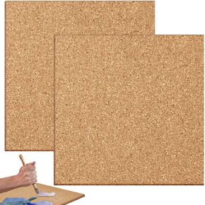 Juexica 2 Pcs 12" x 12" Heat Resistant Stained Glass Work Surface 1/2" Thick Stained Glass Supplies for Protecting Table and Countertops