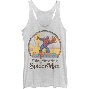 Marvel Classic Amazing Spiderman 70's Women's Racerback Tank Top