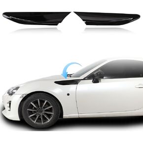 Fender Fin Vent Compatible with Subaru BRZ 2012-2020 / Toyot@ 86 2016-2020 Side Fender Stickers, Aotumcer 2PCS Air Vent Flow Intake Hole Grille Spoiler for Decorative Cover