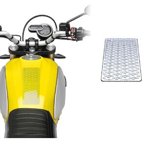 STOMPGRIP | Motorcycle Center Tank Pad Protector | Universal Fit | Pint | Icon Clear
