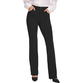 2024 Fall Women’s Classic Yoga Dress Pants High Rise Straight Soft Feeling Pull On Work Yoga Pants for Casual 2202