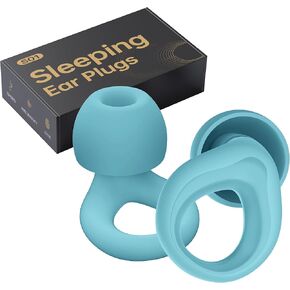 Ear Plugs for Sleeping Noise Cancelling, Reusable Silicone Earplugs for Sleeping, Noise Reduction, Deep Focus, Travel, High Fidelity Hearing Protection, 30dB Noise Reduction（Blue）