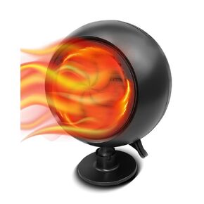 Car Heater, 12V 180W 2 in 1 Heating & Cooling Car Heater, Windshield Defogger and Defroster, 360 Degree Rotation Black