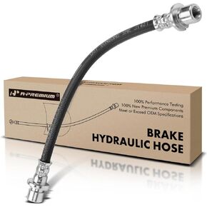 A-Premium Rear Driver and Passenger Brake Hydraulic Hose Compatible with Select Honda Models - Civic 1984-1987/1992-2000, Civic del Sol 1993-1997 - Replace# 01466S04000(Pack of 2)