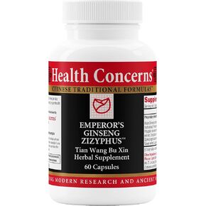 Health Concerns Emperor's Ginseng Zizyphus - Energy & Focus Supplement - Menopause Aid - 60 Capsules