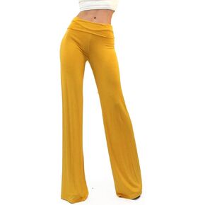 Vivicastle Women's USA Fold Over High Waist Wide Leg Long Palazzo Pants in Kuwait