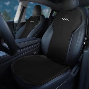 Rear Car Seat Covers for Tesla Model Y 2020-2024 Breathable Interior Seat Cushion Protector All Season Protection (Without Logo)