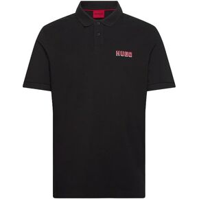 HUGO Men's Block Logo Short Sleeve Polo Shirt