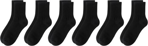 VWU Women Crew Socks Cotton Dress Socks Ankle Neutral Casual Daily Wear Gilr Lady Solid Color Quarter Socks SIze 5-9/9-12 in Saudi Arabia
