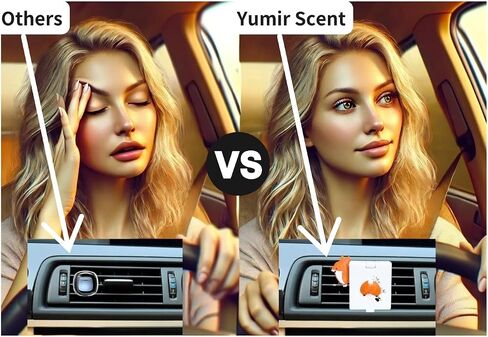 Car Air Freshener – Cute Design Car fragance, Organic Natural Essential Oil Aroma Beads, Non-Toxic car air freshener, Long-Lasting car air freshener, Mild Scent car air freshener, Kitty in Saudi Arabia
