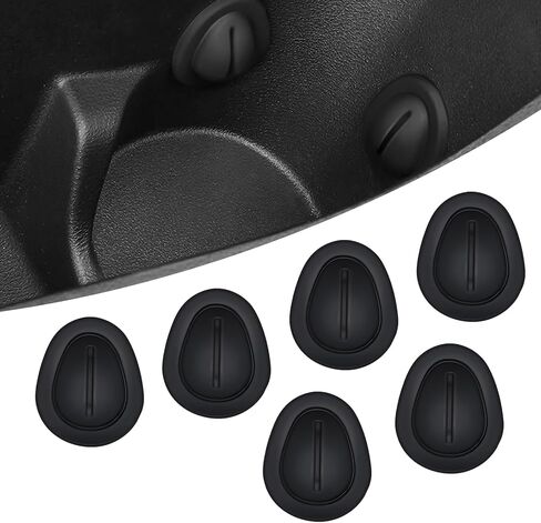 6 PCS Car Cup Position Limiter, Soft Anti-slip Silicone Design, Tool-less Installation, Universal Shockproof Portable Automotive Cup Holder Accessory for Truck SUV Car (Black) in Saudi Arabia