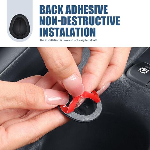 6 PCS Car Cup Position Limiter, Soft Anti-slip Silicone Design, Tool-less Installation, Universal Shockproof Portable Automotive Cup Holder Accessory for Truck SUV Car (Black) in Saudi Arabia