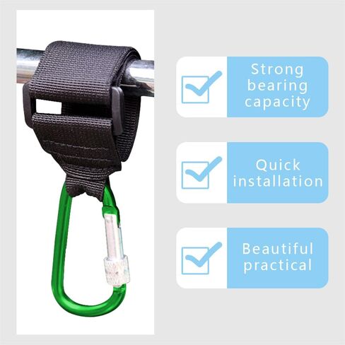 قطعتان من خطافات UTV من ASUBHA لتعليق سماعات الرأس، وخطاف دراجة نارية، ومشبك خطاف منظم متعدد الأغراض يناسب شريط لف مقاس 1.5 بوصة - 2.0 بوصة، وخطاف تعليق لخوذة قفص UTV للعربات التي تجرها الدواب، وحامل الأطفال، والدراجة in Kuwait