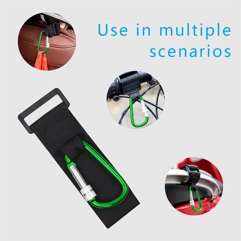 قطعتان من خطافات UTV من ASUBHA لتعليق سماعات الرأس، وخطاف دراجة نارية، ومشبك خطاف منظم متعدد الأغراض يناسب شريط لف مقاس 1.5 بوصة - 2.0 بوصة، وخطاف تعليق لخوذة قفص UTV للعربات التي تجرها الدواب، وحامل الأطفال، والدراجة in Kuwait