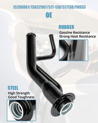 ECCPP Fuel Tank Filler Neck Pipe Hose Compatible For Chevrolet Trailblazer 2005-2008 For GMC Envoy 2005-2008 For Buick Rainier 2005-2007 Replace OE 15208861 15832907 in Saudi Arabia