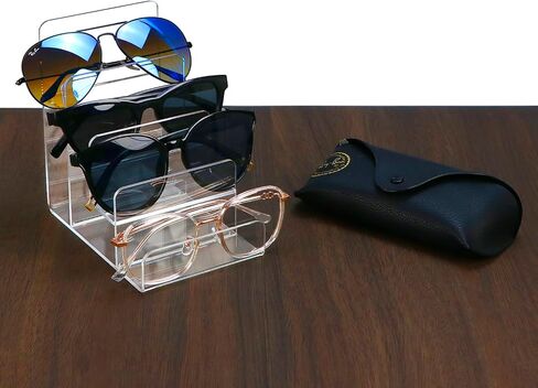 QWORK 4-Tier Acrylic Wallet وحامل عرض حقيبة اليد، متين، موفر للمساحة، حامل شفاف للاستخدام المنزلي والتجزئة in Saudi Arabia