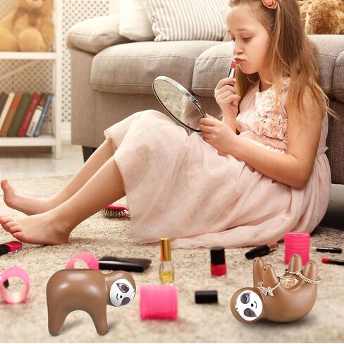 amyhill 2 جهاز كمبيوتر شخصى حامل حلقة الكسل لطيف حامل المجوهرات القرط القلائد ديكور الكسل فن الديكور الدائري وعاء الكسل حامل المجوهرات لمكتب العداد الليلي in Kuwait