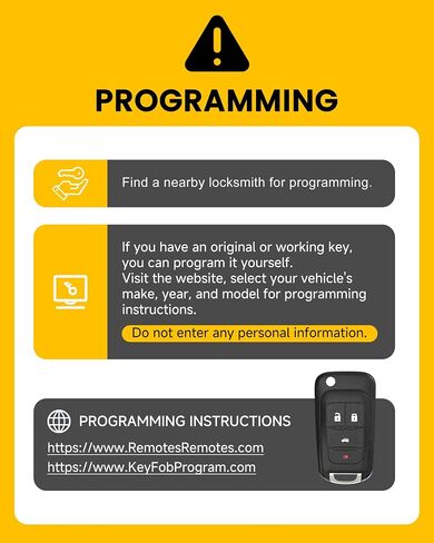 Car Key Fob Replacement for Chevy: Keyfob Replacement Fits for Chevy Cruze Equinox Malibu GMC Terrain Buick Encore Accessories Keyless Entry Remote Control (4 Buttons x2) in Saudi Arabia