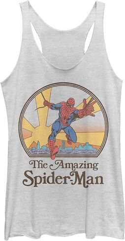 Marvel Classic Amazing Spiderman 70's Women's Racerback Tank Top in Saudi Arabia
