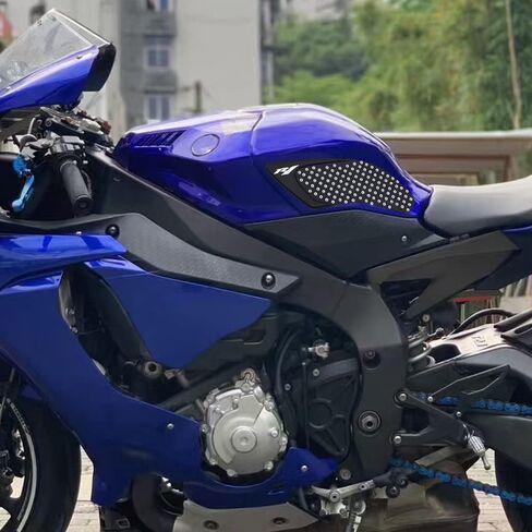ملصق لاصق لخزان الوقود يعمل بالغاز ومقبض للركبة من الجانب متوافق مع Yamaha YZF R1 2015-2018 in Saudi Arabia