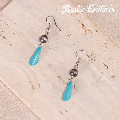 Rustic Couture's Western Turquoise Jewelry Set for Women Multi Layer Necklaces Navajo Cowgirl Beaded Neacklaces in Kuwait