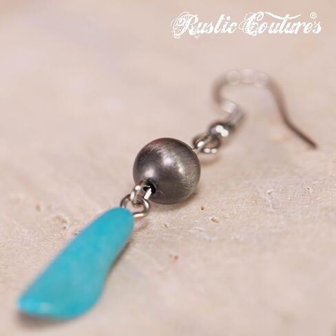 Rustic Couture's Western Turquoise Jewelry Set for Women Multi Layer Necklaces Navajo Cowgirl Beaded Neacklaces in Kuwait