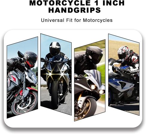 Motorcycle Grips 1 Inch Non Slip Rubber Thruster Grip Motorcycle Handlebar Grips for Harley Honda Kawasaki Suzuki Yamaha Bobber Chopper Cafe Racer BWM in Kuwait