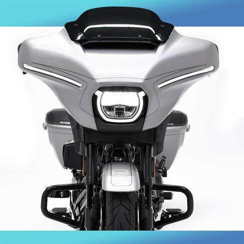 7" Wave Windshield Windscreen Wind Splitter fits for Harley Touring Street Glide FLHX 2023-2024, CVO Street Glide FLHXSE 2023-2024 (Black) in Saudi Arabia