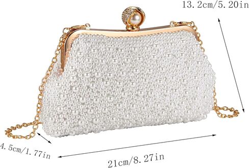 Ayliss Women Rhinestone Handbag Clutch Evening Purse Bag Bowknot Bridal Crossbody Shoulder Sparkling Prom Party in Kuwait