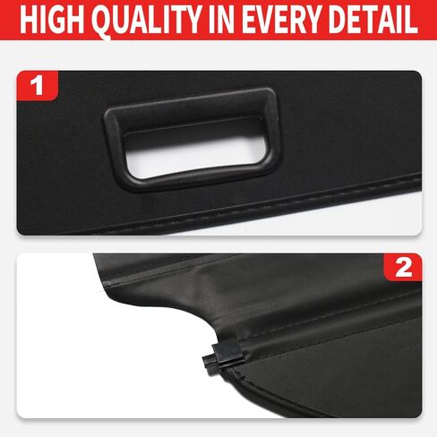 Marretoo Cargo Cover for Toyota Rav4 2013 2014 2015 2016 2017 2018 for Toyota Rav4 Accessories Black Retractable Factory Style SUV Trunk Cover Cargo Security Shade Trunk Cover in Kuwait