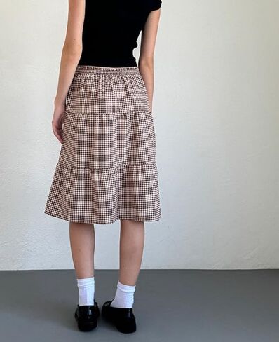 Vintage Grunge Fairycore Midi Skirts Printed Split Long Skirts A Line Mid-Calf Skirt Harajuku Fall Winter Retro Clothing in Kuwait