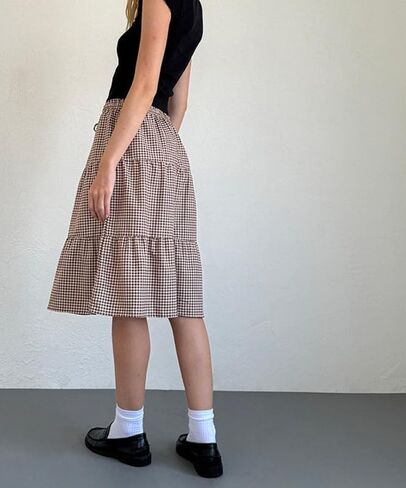 Vintage Grunge Fairycore Midi Skirts Printed Split Long Skirts A Line Mid-Calf Skirt Harajuku Fall Winter Retro Clothing in Kuwait