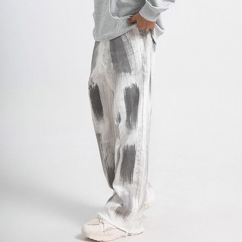 Men's Baggy Jeans Y2K Vintage 90's Hip Hop Ripped Aesthetic Style Denim Pants Straight Leg Pants Streetwear in Kuwait
