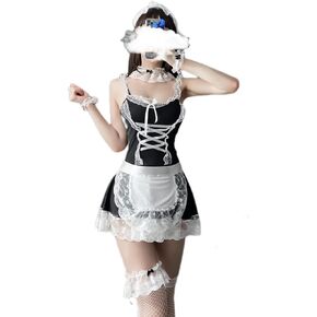 Women's cosplay sexy French maid underwear makeup ball mischievous apron lace maid clothing