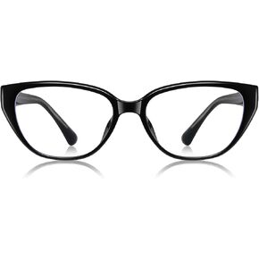 Cateye Retro Blue Light Blocking Glasses Lightweight UV400 Anti Eyestrain Protection TV Computer Gaming for Women Men