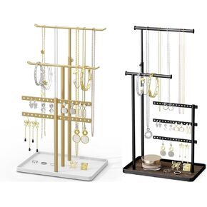 2 Pack:1 Pack Jewelry Holder Organizer Stand and 1 Pack Jewelry Holder Organizer Stand