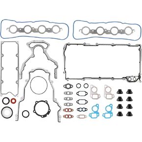 Valve Cover Gasket Set with Oil Pan Gasket/Head Gasket/Exhaust Manifold Gasket/Water Pump Gasket Compatible with Chevrolet Silverado Compatible with GMC Sierr LS1 LS2 LS3 LS4 LS5 LS6 4.8L