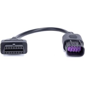 Motorbike OBD1 Adapter Cable 8 Pin for Polaris ATV RZR to OBD2 16 Pin Motorcycle Diagnostic Connector, Compatible for Slingshot RZR Ranger Sportsman ACE CAN, Work with ELM327 Scanner Code Reader